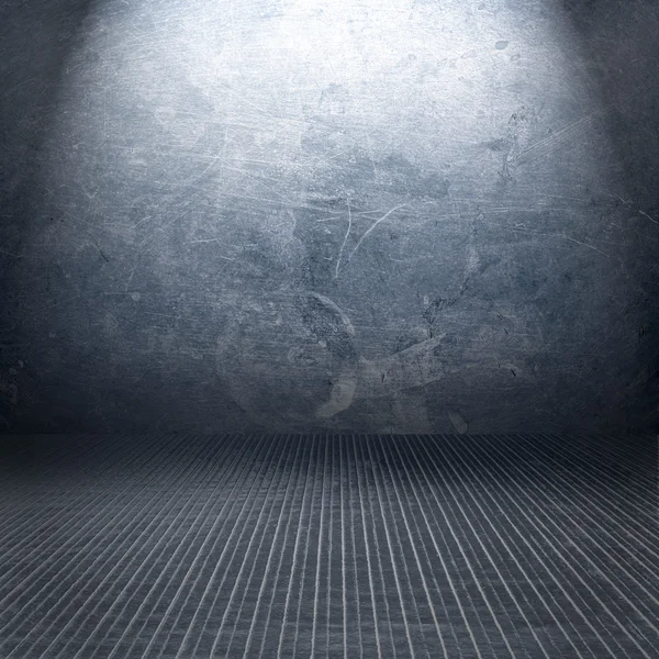 Interior logam Grunge — Stok Foto