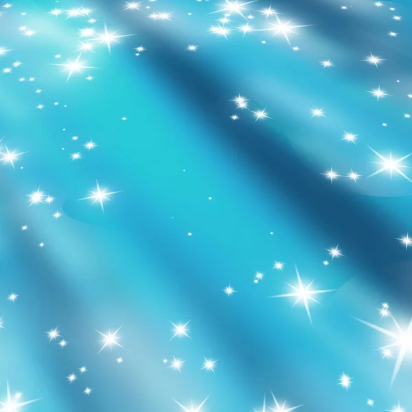 Bright glitters on a soft blue — Stock Photo, Image