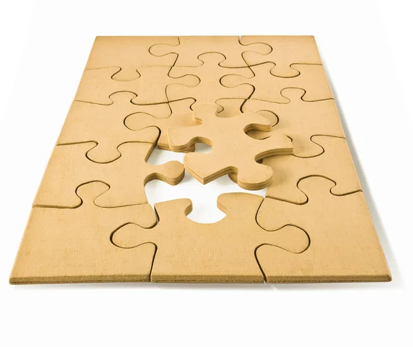 Dřevěné puzzle — Stock fotografie