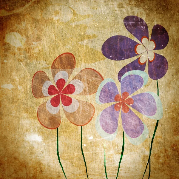 Vintage floral achtergrond — Stockfoto