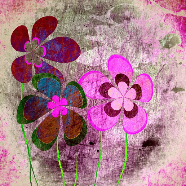 Винтажный цветочный фон — стоковое фото