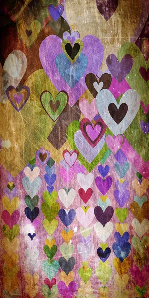 Grunge love pattern background — Stock Photo, Image