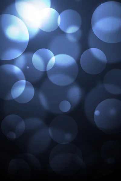 Cerchi blu su uno sfondo scuro — Foto Stock