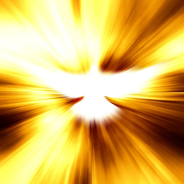 Świecące dove z promieni — Zdjęcie stockowe