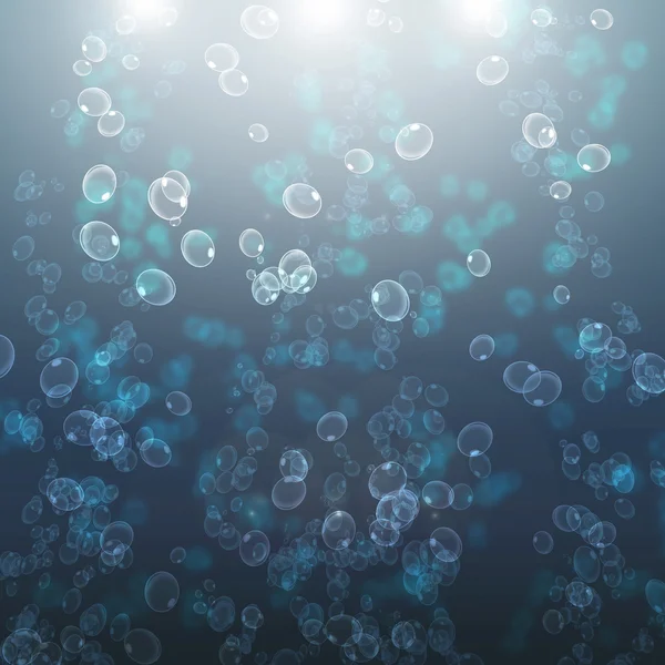 Luchtbellen van water — Stockfoto