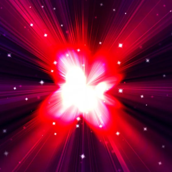 Estrella roja flash — Foto de Stock