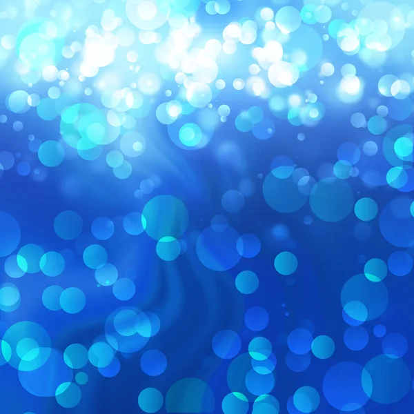 Luzes desfocadas em um azul brilhante — Fotografia de Stock