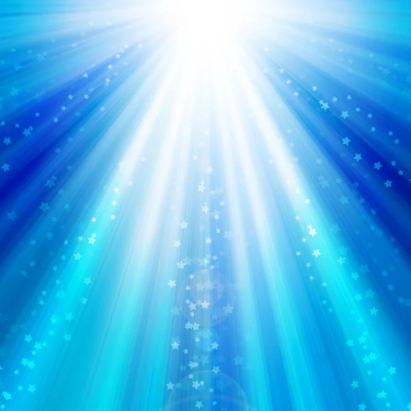 Blue sky with rays — Stock Photo, Image
