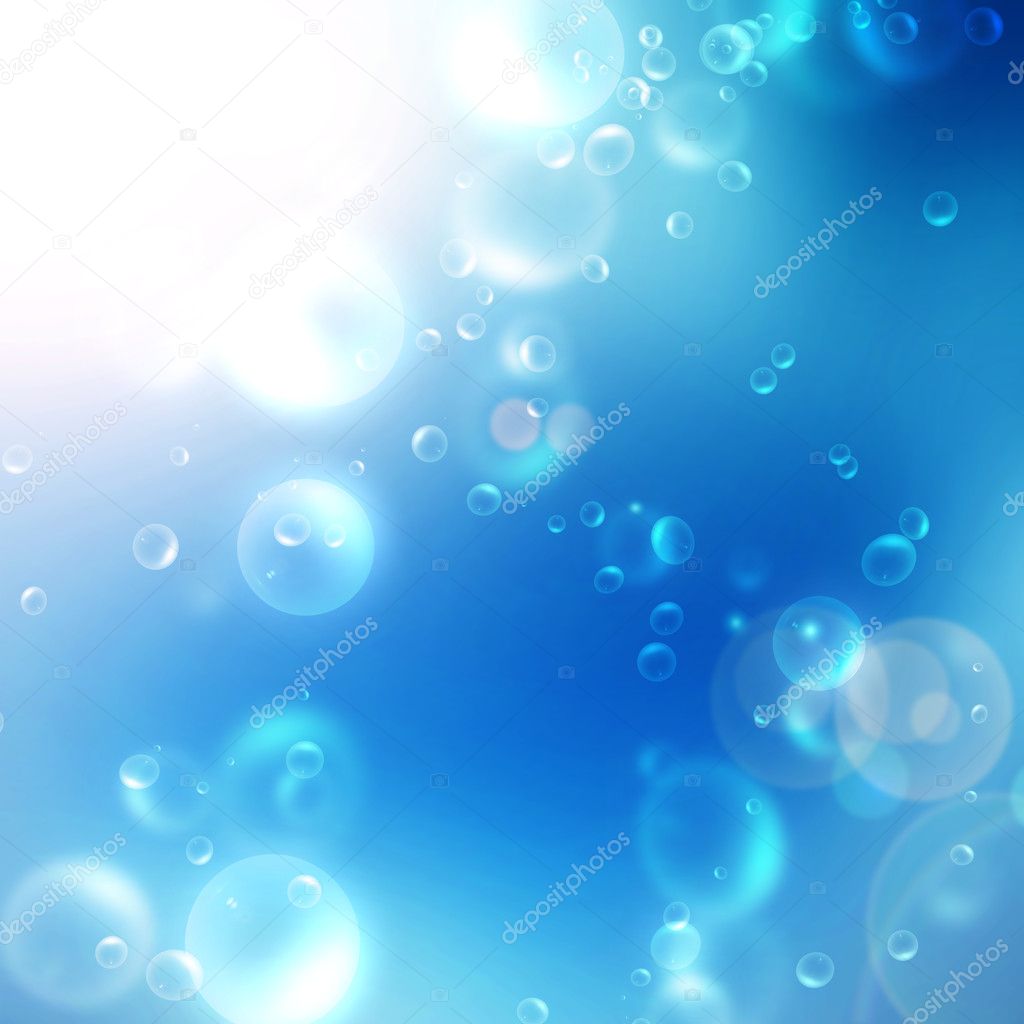 Air bubbles of water