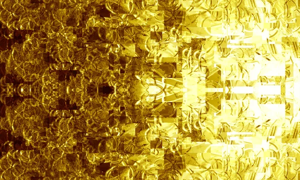 Quadrados de metal dourado — Fotografia de Stock
