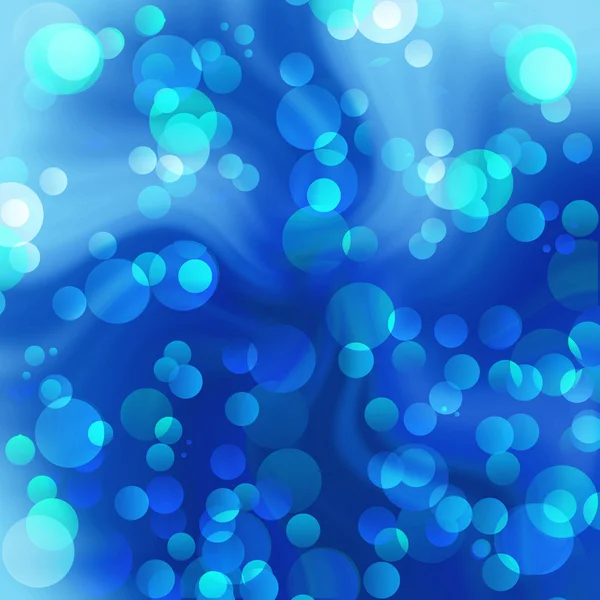Luces borrosas en un azul brillante — Foto de Stock