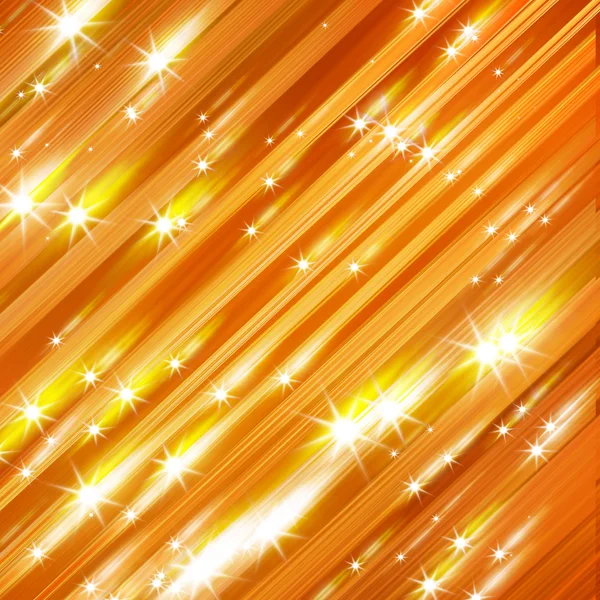 Glittering stars blurred yellow and red background — Stock Photo, Image