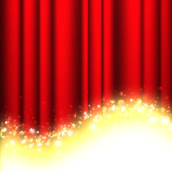 Red theater curtain — Stock Photo, Image