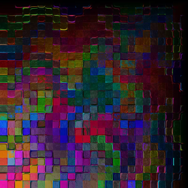 Relief fond de tuiles carrées colorées — Photo