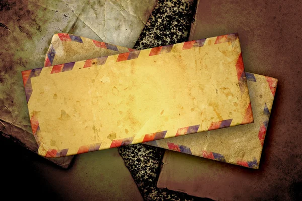 Старий авіапоштою конверт — стокове фото