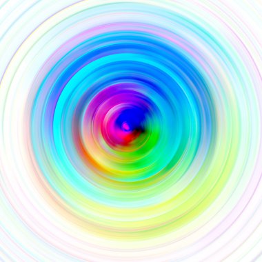 Background of colored concentric circles clipart