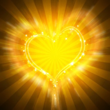 Burning heart clipart