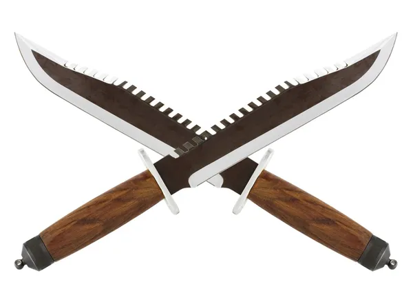 Crossed knives — Stock Photo, Image