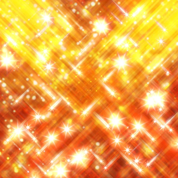 Błyszczące gwiazdy nieostre tło żółte i czerwone — Zdjęcie stockowe