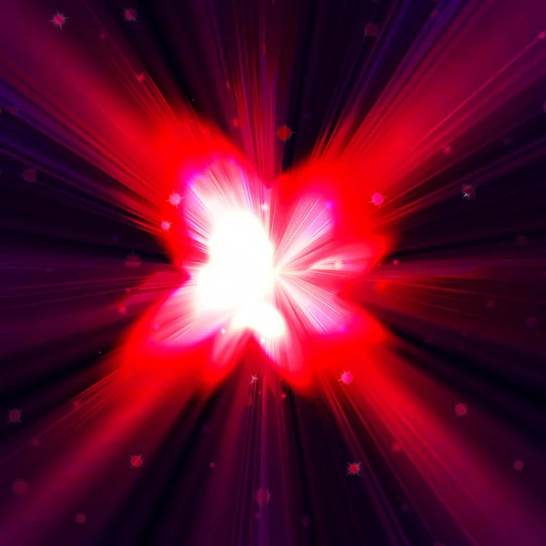 Estrella roja flash — Foto de Stock