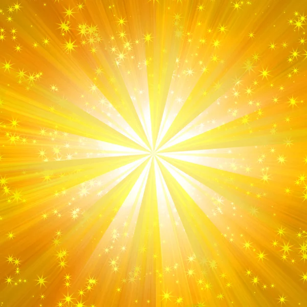 星の形の太陽照明 — ストック写真