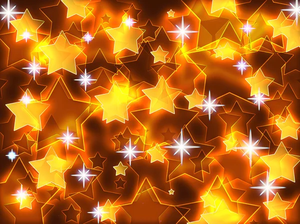Abstrakter Hintergrund mit leuchtenden Sternen. — Stockfoto