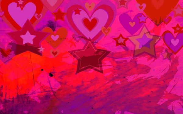 Hearts and stars — Stock Photo, Image