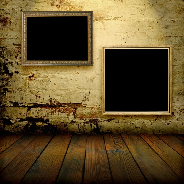 Old frames on the wall — Stock Photo, Image