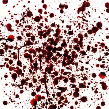 Spots and splashes of blood clipart