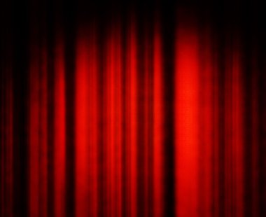 Red theater curtain clipart