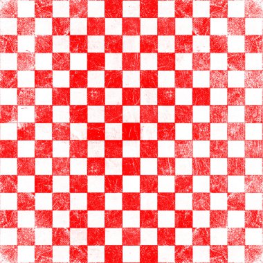 Grunge red checkered clipart