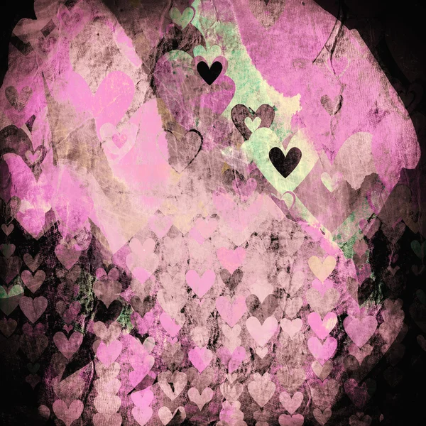 Grunge Liebe Muster Hintergrund — Stockfoto