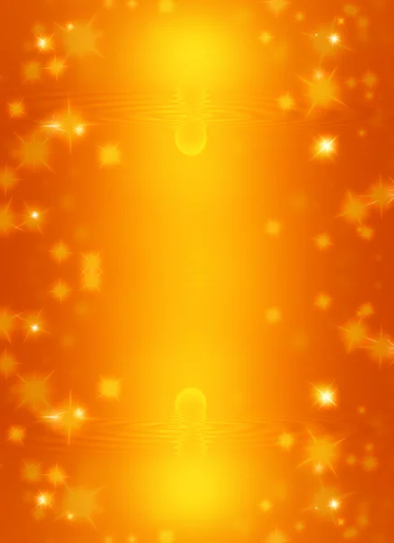 ゴールドとぼやけて波の背景の星 — ストック写真