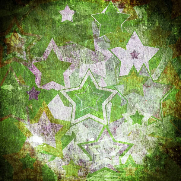 Gekleurde sterren op de muur — Stockfoto