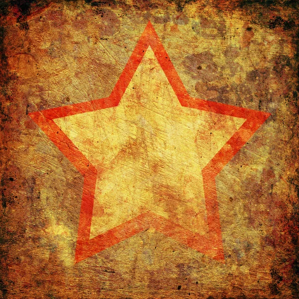 Star on dark grunge background — Stock Photo, Image
