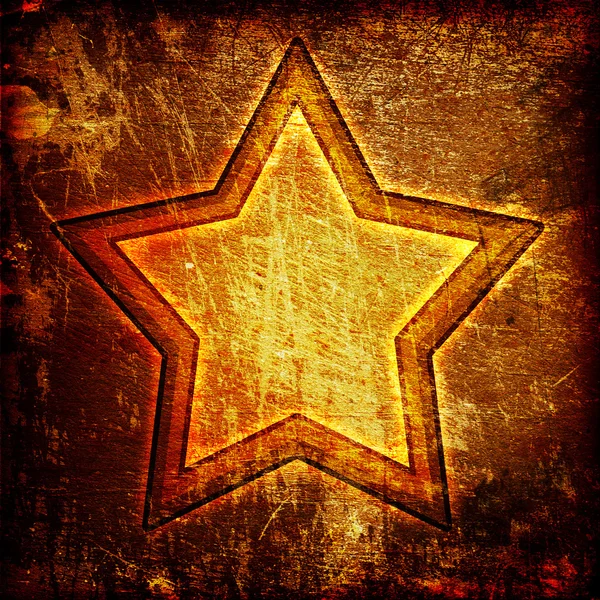Звезда на темном фоне гранжа — стоковое фото