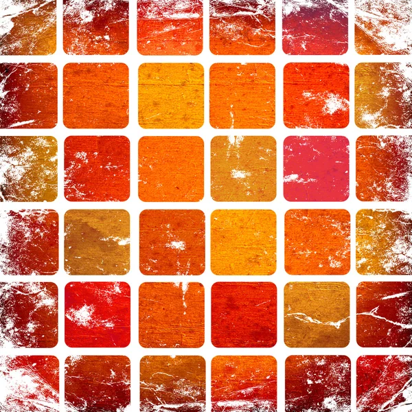Grunge červené čtverce — Stock fotografie