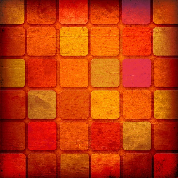 Grunge röda fyrkanter — Stockfoto