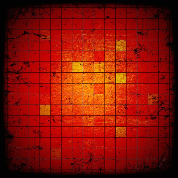 Grunge cuadrados rojos — Foto de Stock