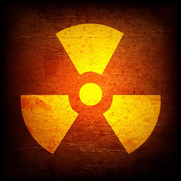 Simbolo radioattività — Foto Stock