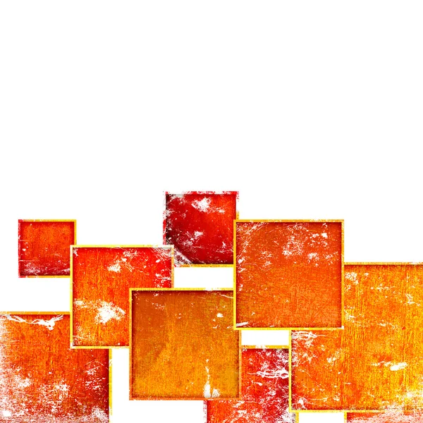 Quadrate auf weißem Hintergrund — Stockfoto