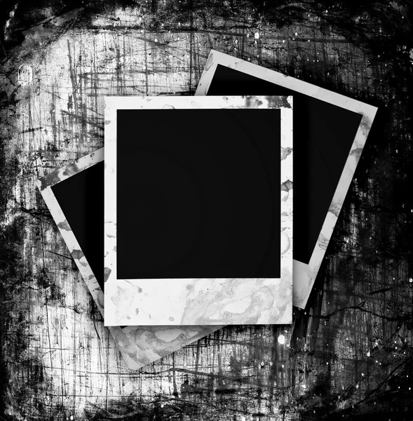 Blank photo frame on the grunge — Stock Photo, Image