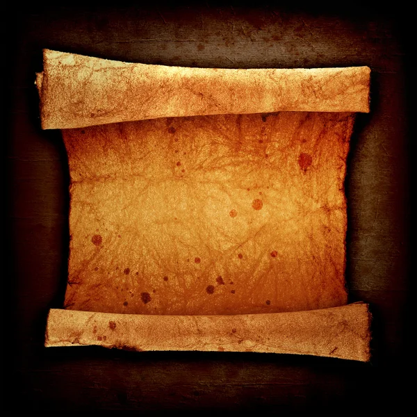 Rulla av gammalt pergament — Stockfoto
