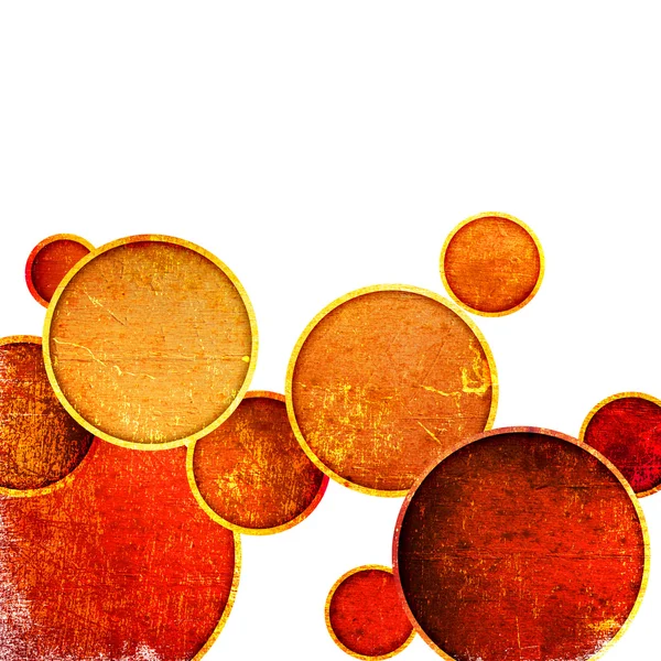 Grunge círculos vermelhos — Fotografia de Stock
