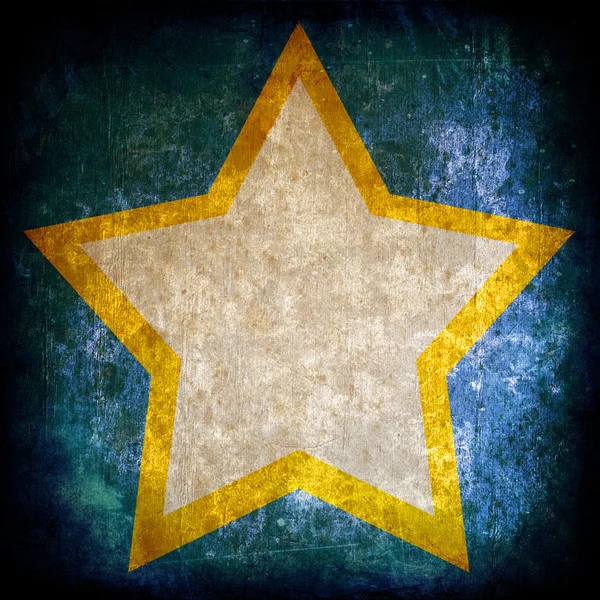 Star on dark grunge background — Stock Photo, Image