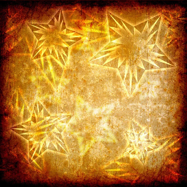 Stars on the grunge paper — Stock Photo, Image