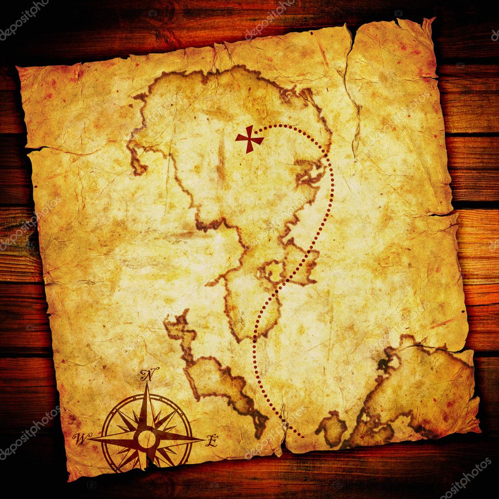 Old treasure map Stock Photo by ©Molodec_ 9816759