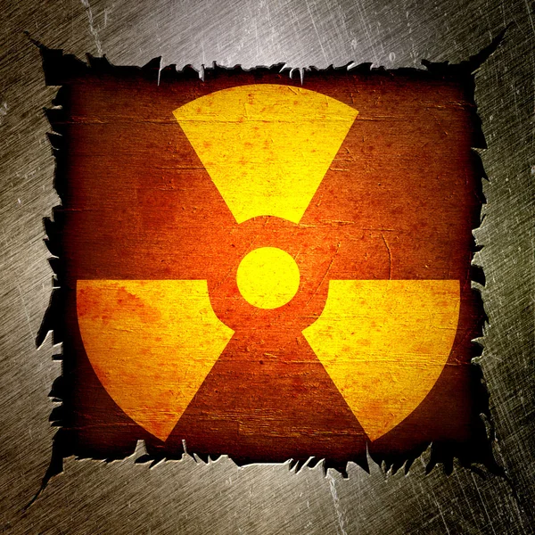 Symbol radioaktivity — Stock fotografie