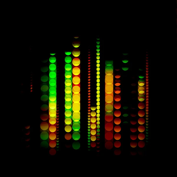 Смуги блискучих кольорових кіл — стокове фото