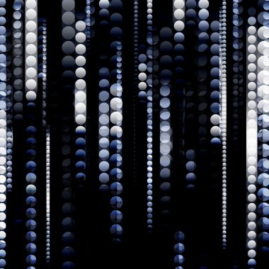 Strips of shiny black and white circles clipart